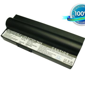 Asus Eee PC 701, Eee PC 701C, Eee PC 800, Eee PC 801, Eee PC 900, Eee PC 2G, Eee PC 4G, Asus Eee PC 8G akku 6600 mAh - Musta