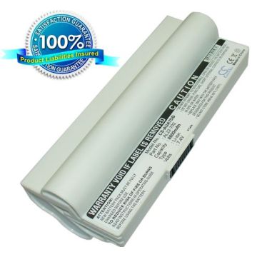 Asus Eee PC 703, Eee PC 900 Eee PC 900HD, Eee PC 701SD, Eee PC 701SDX akku 8800 mAh - Valkoinen