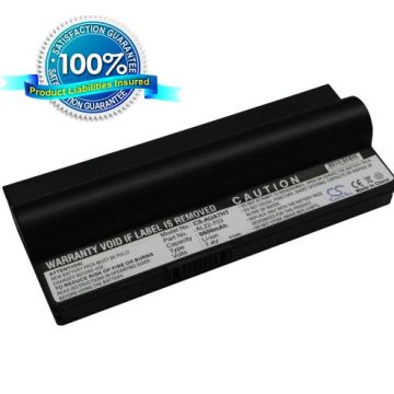 Asus Eee PC 703, Eee PC 900 Eee PC 900HD,  Eee PC 701SD, Eee PC 701SDX akku 6600 mAh - Musta