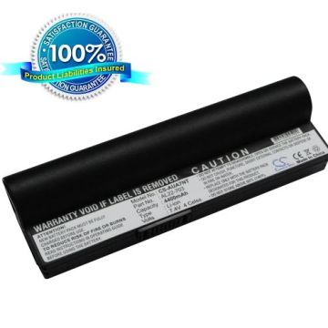 Asus Eee PC 703, Eee PC 900 Eee PC 900HD,  Eee PC 701SD, Eee PC 701SDX akku 4400 mAh - Musta