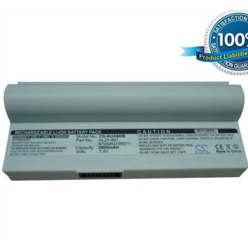Asus Eee PC 901, Eee PC 904, Eee PC 904HD, Eee PC 1000, Eee PC 1000H, Eee PC 1000HE, Eee PC 1200 akku 8800 mAh - Valkoinen