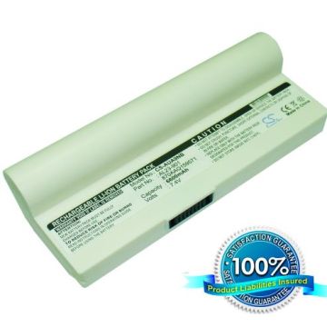 Asus Eee PC 901, Eee PC 904, Eee PC 904HD, Eee PC 1000, Eee PC 1000H, Eee PC 1000HE, Eee PC 1200 akku 6600 mAh - Valkoinen