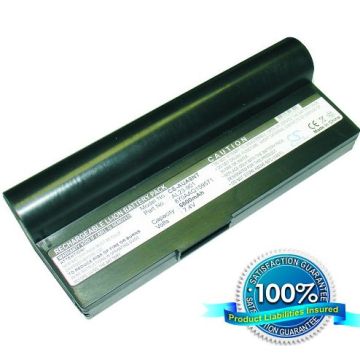 Asus Eee PC 901, Eee PC 904, Eee PC 904HD, Eee PC 1000, Eee PC 1000H, Eee PC 1000HE, Eee PC 1200 akku 6600 mAh - Musta