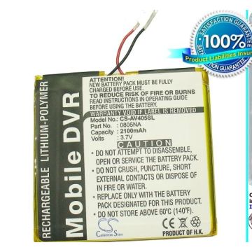 Archos AV405 4GB, AV405 2GB, AV405 Protable Media Player 4GB, AV405 Protable Media Player 2GB akku 2100 mAh