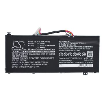 Acer Aspire V15 Nitro, Aspire VN7, Aspire VN7-571 akku 4600 mAh