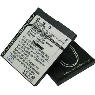 Sony NP-FD1, NP-BD1  yhteensopiva akku 680 mAh
