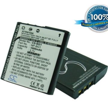 Sony NP-BG1, NP-FG1 yhteensopiva akku 1000 mAh
