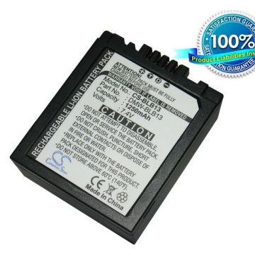 Panasonic DMW-BLB13, DMW-BLB13E, DMW-BLB13GK yhteensopiva akku 1250 mAh