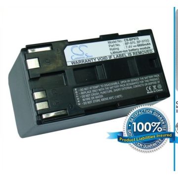 Canon BP-970, BP-970G yhteensopiva akku 6600 mAh