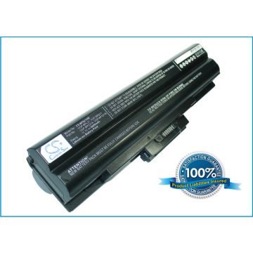 Sony VAIO VGP-BPL21 ja VGP-BPS21 akku 6600 mAh - Musta