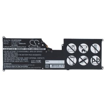 Sony SVT11213CGW, SVT11215CGB/W, SVT11215CW akku 3860 mAh