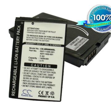 Blackberry 8800, 8800c, 8800r, 8820, 8830, 8830B, 8830 World Editio akku 1400 mAh