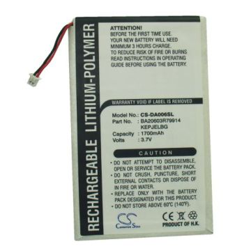 Creative Zen Vision:M, Zen Vision M, Video akku 1700 mAh