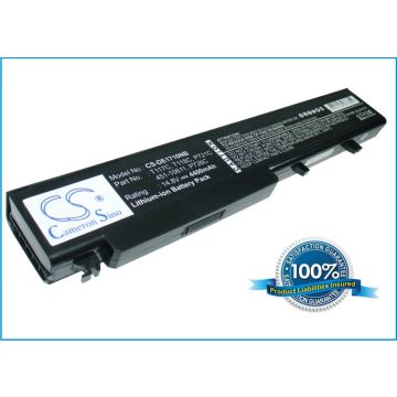 Dell Vostro 1710, Vostro 1720 akku 4400 mAh - Musta
