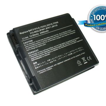 Dell Inspiron 2600, Inspiron 2650, Smart PC100N, Winbook N4  akku 4400 mAh - Tumman harmaa