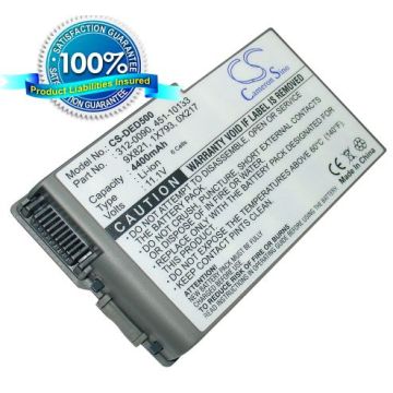 Dell Inspiron 500m, Inspiron 510m, Inspiron 600m, Latitude D500, Latitude D505, Latitude D510, Latitude D520, Latitude D600, Latitude D610, Precision M20, Mobile Workstation M20 akku 4400 mAh