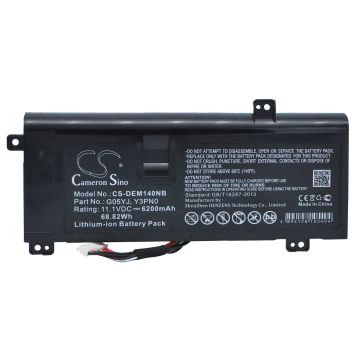DELL Alienware 14D-1528, Alienware A14, Alienware M14X R1 akku 6200 mAh