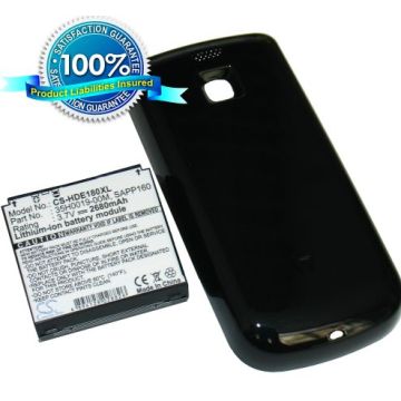 HTC Magic, A6161, Sapphire, Sapphire 100, Pioneer tehoakku erillisellä takakannella 2680 mAh