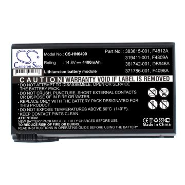 Compaq Presario 2120US-DE598A, Presario 2537EA-DK776A, Presario 2127EA-DG327A, Presario 2110EA akku 4400 mAh