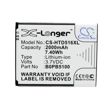 HTC D316, D316d, D516 akku 2000 mAh