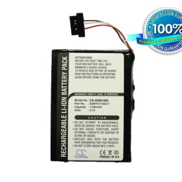 Navman iCN 510, iCN 520, iCN 530, iCN550 tehoakku 1700 mAh