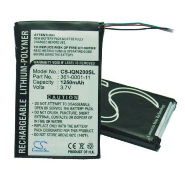 Garmin Nuvi 200, Nuvi 205, Nuvi 250,  Nuvi 255,  Nuvi 260, Nuvi 270, akku 1250 mAh