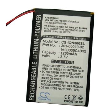 Garmin Nuvi 300, Nuvi 310, Nuvi 350, Nuvi 360, Nuvi 370 akku 1250 mAh