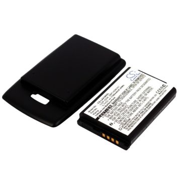 LG AX380   Tehoakku Laajennetulla mustalla takakannella 1700 mAh