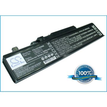 Lenovo IdeaPad Y450 akku 4400 mAh - Musta