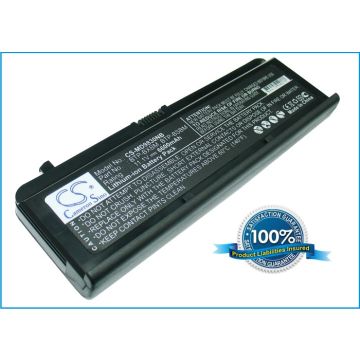 Medion MD96290, MD98300, WIM2160, WAM2030, WAM2040, WAM2070 akku 6600 mAh - Musta