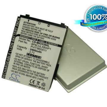 Medion MD2190, MDPPC 200, MD40885, MD40600, MD41600, MD4600, MD41600, MD41258, MD96300 tehoakku erillisellä takakannella akku 2400 mAh