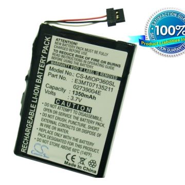Mio P360, Mio P560, Mio P560t, Mio P565 akku 1350 mAh