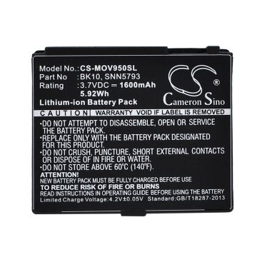 Cameron Sino tarvikeakku Motorola i296, i335, i465 Clutch akku 1600 mAh