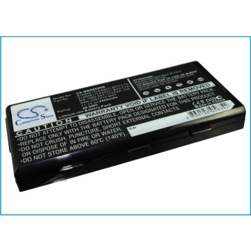 MSI MSI A5000, MSI A6000 akku 4400 mAh - Musta