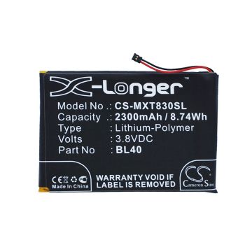 Cameron Sino tarvikeakku Motorola Moto E XT1019, XT1019, XT830C akku 2300 mAh