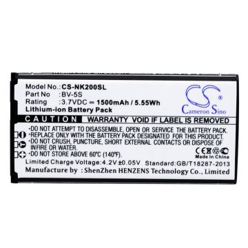 Nokia RM-1013, X2, X2 Dual SIM akku 1500 mAh