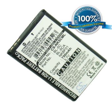 Nokia BL-5C, BL-5CA yhteensopiva akku 750 mAh