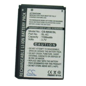 Nokia BL-6C yhteensopiva akku 1100 mAh