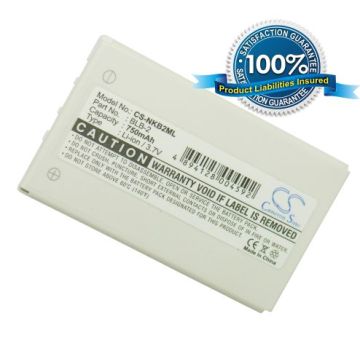 Nokia BLB-2 yhteensopiva akku 750 mAh