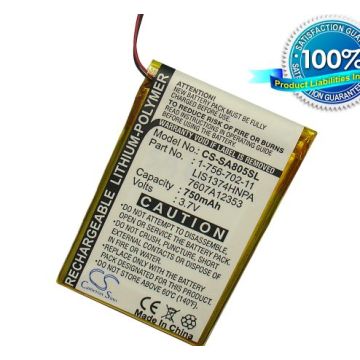 Sony NWZ-A801, NW-A805, NW-A806, NWZ-A810, NW-A815, NW-A816, NWZ-A818, akku 750 mAh