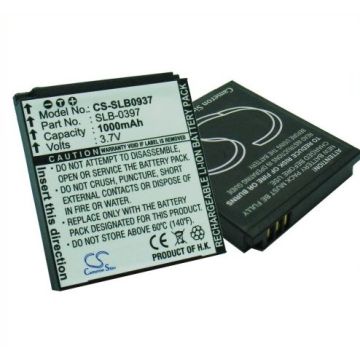 Samsung SLB-0937 yhteensopiva akku 1000 mAh