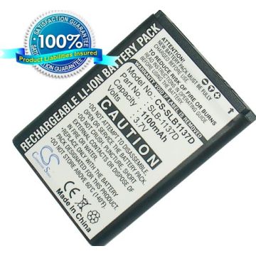 Samsung SLB-1137D yhteensopiva akku 1100 mAh