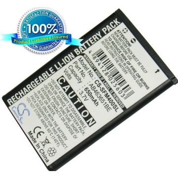 Samsung SGH-F400, GT-M7500, GT-M7500 Emporio Armani, GT-S5600, GT-S5620, GT-S7220 Lucido, SGH-P260 akku 650 mAh