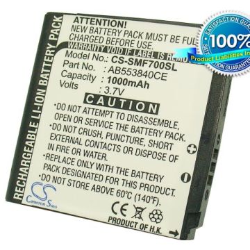 Samsung SGH-F700, SGH-F708, SGH-M8800 PIXON, GH-M8800H, GT-M8800 Pixon akku 1000 mAh