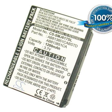 Samsung mustaJACK II, SGH-i617, SPH-M300, Samsung Stripe, SPH-M300, SPH-M305, DM-S105, SPH-M510, SPH-M610 akku 1200 mAh