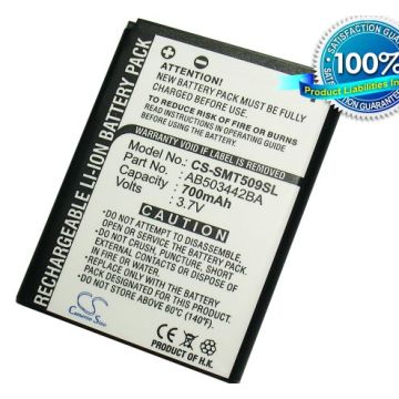 Samsung SGH-T509, SGH-T509s / musta akku 700 mAh