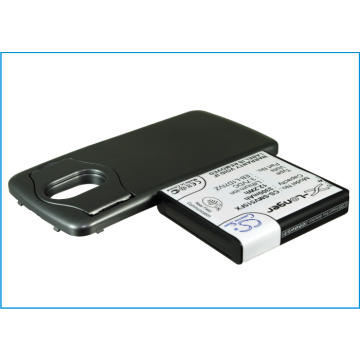 Samsung Nexus 4G LTE tehoakku erillisellä laajennetulla mustalla takakannella 3300 mAh