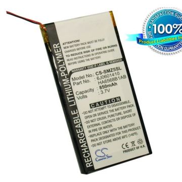 Samsung YP-Z5AS, YP-Z5A, YP-Z5AB, YP-Z5F, YP-Z5QB, YP-Z5QS, YP-Z5FZW/XSH, SEC-YP5Z akku 850 mAh
