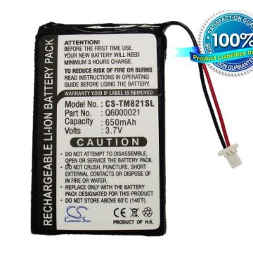 Tom Tom GPS-9821X, GPS-9821X PDA akku 650 mAh