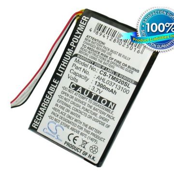 TomTom GO 520, GO 920, TomTom GO 920T, TomTom GO XL330, TomTom GO XL330S, TomTom ONE XL 340 akku 1300 mAh